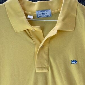 Southern Tide Polo Shirt‎ Mens XL Yellow Skipjack Classic Fit Preppy Cotton